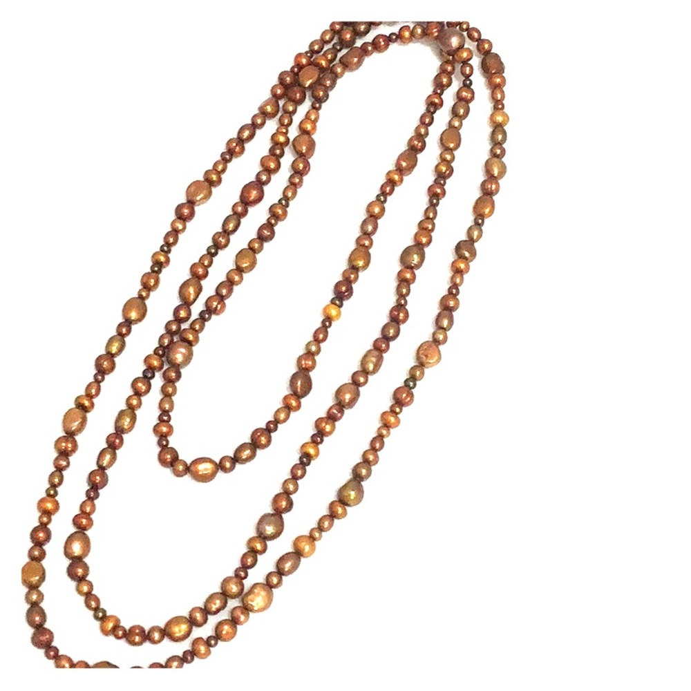 Beaded necklace. 72 inches long
